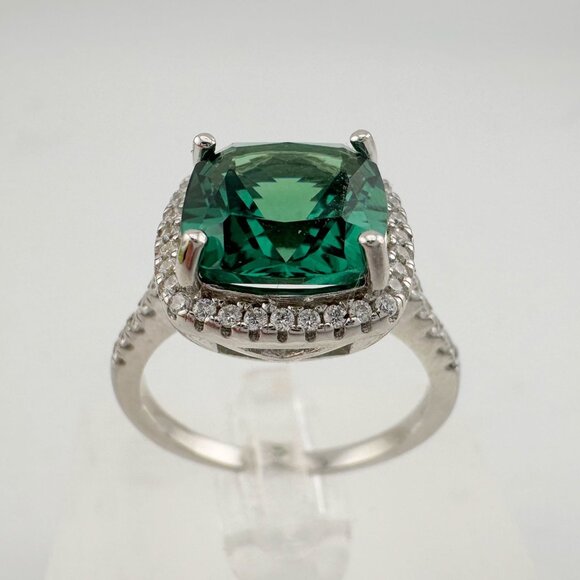 3.56 Carat Lab Created Pariaba Color Change Ring Size 8 - Picture 8 of 16